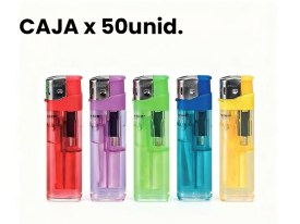 Encendedor transparente colores x50unid 